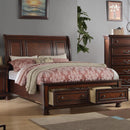 Poundex King Sleigh Bed with Storage F9290EK IMAGE 1