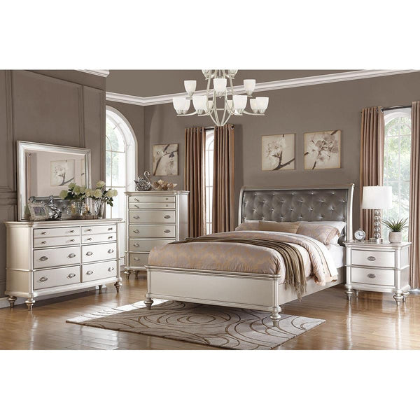 Poundex California King Sleigh Bed F9317CK IMAGE 1