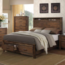 Poundex California King Panel Bed with Storage F9329CK IMAGE 1
