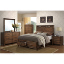 Poundex King Panel Bed with Storage F9329EK IMAGE 1
