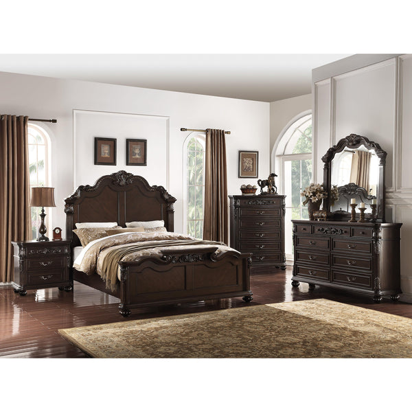 Poundex Queen Panel Bed F9385Q IMAGE 1