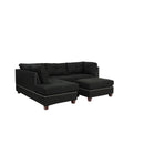 Poundex F6974 3pc Reversible Sectional Sofa Set with Ottoman IMAGE 3