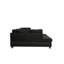 Poundex F6974 3pc Reversible Sectional Sofa Set with Ottoman IMAGE 4