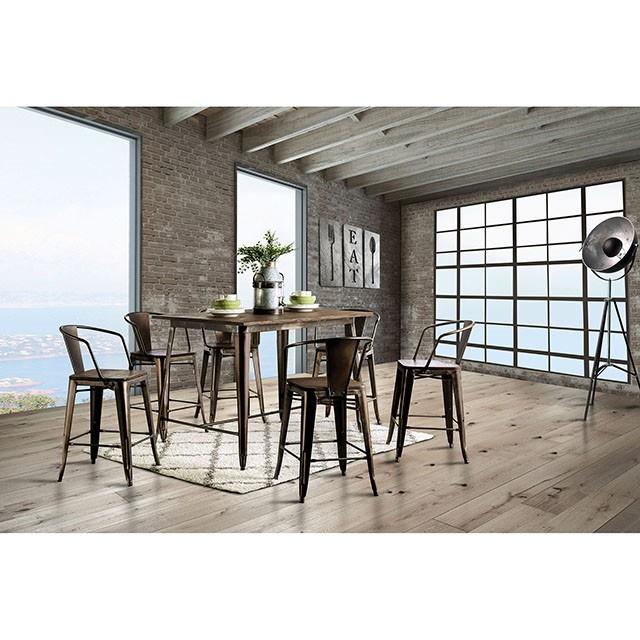 Furniture of America Cooper II Counter Height Dining Table CM3529PT IMAGE 2