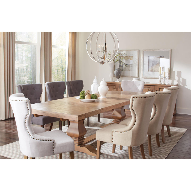 Coaster Furniture Baney 104537 Tufted Upholstered Dining Chair - Grey and Rustic Grey IMAGE 11