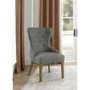 Coaster Furniture Baney 104537 Tufted Upholstered Dining Chair - Grey and Rustic Grey IMAGE 9