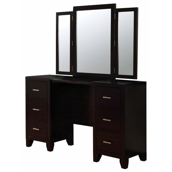 Furniture of America Enrico CM7088V-PK Vanity w/ Stool IMAGE 1