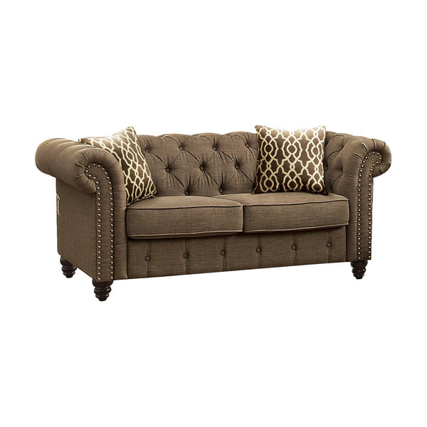 Acme Furniture Aurelia Stationary Fabric Loveseat 52426 IMAGE 1