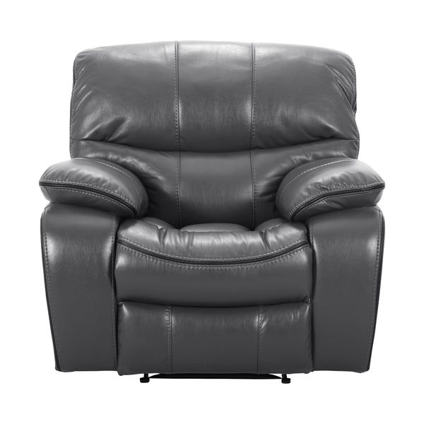 Homelegance Pecos Power Leather Match Recliner 8480GRY-1PW IMAGE 1