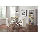 Coaster Furniture Round Beckham Dining Table with Glass Top & Pedestal Base 106440 IMAGE 4