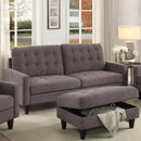 Acme Furniture Nate Fabric Storage Ottoman 50243 IMAGE 2