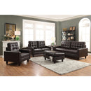 Acme Furniture Nate Stationary Leather Look Fabric Sofa 50260 IMAGE 2