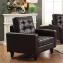 Acme Furniture Nate Stationary Leather Look Chair 50262 IMAGE 1