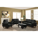 Acme Furniture Nate Fabric and Leather Look Storage Ottoman 50268 IMAGE 3