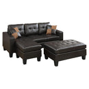 Poundex Bonded leather 3 pc Sectional F6927 IMAGE 1