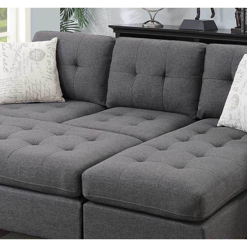 Poundex Fabric 3 pc Sectional F6920 IMAGE 5