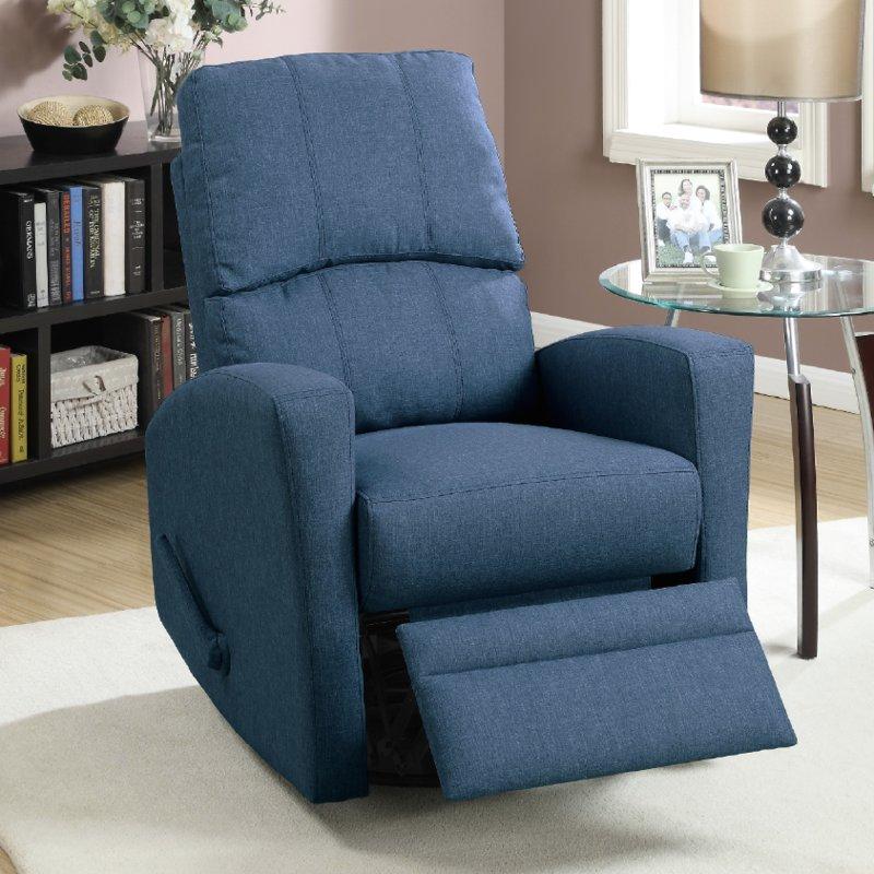 Poundex Swivel Fabric Recliner F1532 IMAGE 2