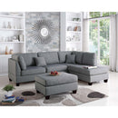 Poundex Fabric 3 pc Sectional Set F7606 IMAGE 1