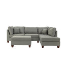 Poundex Fabric 3 pc Sectional Set F7606 IMAGE 2