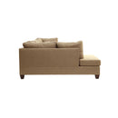 Poundex F7605 3pc Reversible Sectional Sofa Set with Ottoman IMAGE 4