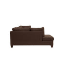 Poundex F7608 3pc Reversible Sectional Sofa Set with Ottoman IMAGE 4