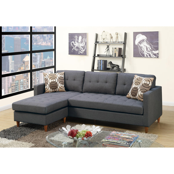Poundex Fabric 2 pc Sectional F7094 IMAGE 1