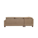 Poundex F6504 3pc Reversible Sectional Sofa Set with Ottoman IMAGE 5