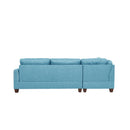 Poundex F6505 3pc Reversible Sectional Sofa Set with Ottoman IMAGE 5