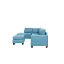 Poundex F6505 3pc Reversible Sectional Sofa Set with Ottoman IMAGE 6
