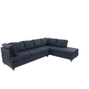 Poundex F6989 2 pc Sectional Set with 2 Accent Pillows IMAGE 3