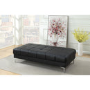 Poundex Bonded Leather Ottoman F7228 IMAGE 1