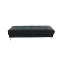 Poundex Bonded Leather Ottoman F7228 IMAGE 3