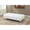 Poundex Bonded Leather Ottoman F7229 IMAGE 1