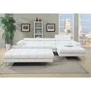 Poundex Bonded Leather Ottoman F7229 IMAGE 2