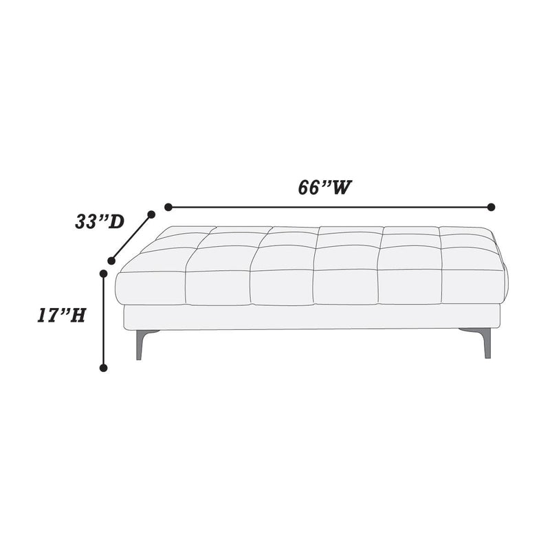 Poundex F7229 Cocktail Ottoman IMAGE 5