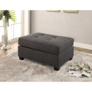 Poundex Fabric Ottoman F6992 IMAGE 1