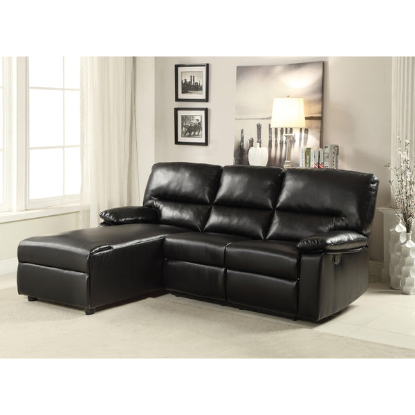Acme Furniture Artha Reclining Bonded Leather Match 2 pc Sectional 51555LCH/51556RLO IMAGE 1