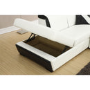 Acme Furniture Sienna Stationary Bonded Leather Match 2 pc Sectional 51625 IMAGE 2