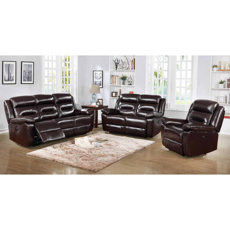 Acme Furniture Flavie Power Reclining Leather Match Sofa 52005 IMAGE 2