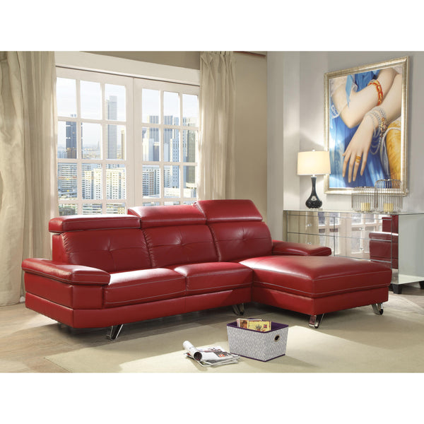 Acme Furniture Aeryn Stationary Polyurethane 2 pc Sectional 52040 IMAGE 1