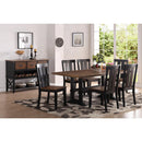 Poundex Dining Table with Trestle Base F2323 IMAGE 2