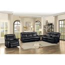 Homelegance Jude Reclining Leather Match Sofa 8201BLK-3 IMAGE 8