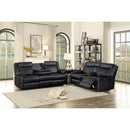 Homelegance Jude Reclining Leather Match Loveseat 8201BLK-2 IMAGE 8