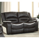 Acme Furniture Broderick Reclining Faux Leather Loveseat 52166 IMAGE 1