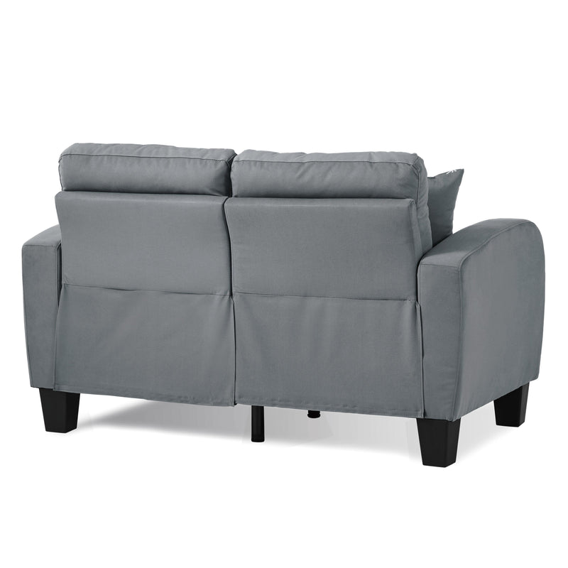 Homelegance Sinclair Stationary Fabric Loveseat 8202GRY-2 IMAGE 4