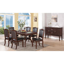 Poundex Dining Table with Trestle Base F2290 IMAGE 1