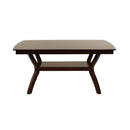 Poundex Dining Table with Trestle Base F2290 IMAGE 2