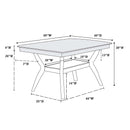 Poundex Dining Table with Trestle Base F2290 IMAGE 6