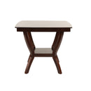 Poundex Square Counter Height Dining Table with Trestle Base F2291 IMAGE 2