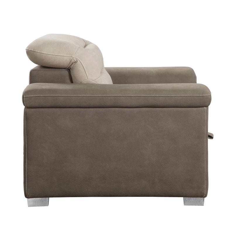 Homelegance Alfio Stationary Fabric Sleeper Chair 9808-1 IMAGE 3